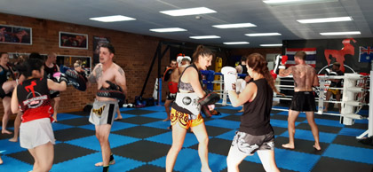 Young Lions Kickboxing Circuit is a total body workout that is a lot of fun! 